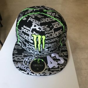 Monster energy / Subaru / DC Shoes flat brim hat